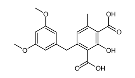 4-(3,5-dimethoxy-benzyl)-2-hydroxy-6-methyl-isophthalic acid结构式