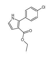 ethyl 2-(4-chlorophenyl)-1H-pyrrole-3-carboxylate结构式