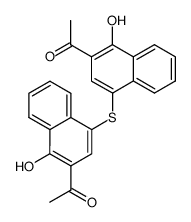 bis-(3-acetyl-4-hydroxy-[1]naphthyl)-sulfide结构式