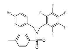 2-(4-BROMOPHENYL)-3-(PERFLUOROPHENYL)-1-TOSYLAZIRIDINE structure