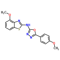 N-(4-甲氧基苯并[d]噻唑-2-基)-5-(4-甲氧基苯基)-1,3,4-噁二唑-2-胺图片