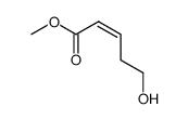 methyl (Z)-5-hydroxy-2-pentenoate Structure