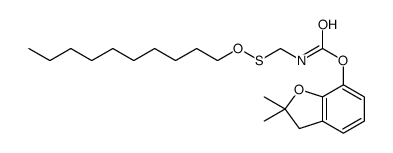 (2,2-dimethyl-3H-1-benzofuran-7-yl) N-(decoxysulfanylmethyl)carbamate Structure