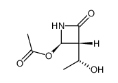 (3R,4R)-4-acetoxy-3-[(1R)-1-hydroxyethyl]azetidin-2-one Structure
