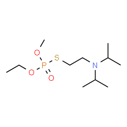 O-ethyl-S(2)-diisopropylaminoethylmethyl phosphorothiolate结构式