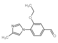 Benzaldehyde, 3-ethoxy-4-(4-methyl-1H-imidazol-1-yl) Structure