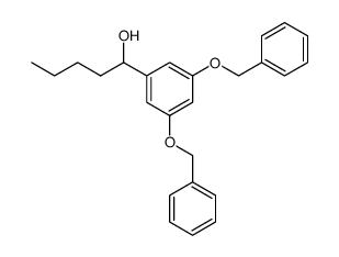 1-(3,5-bis(benzyloxy)phenyl)-1-pentanol结构式
