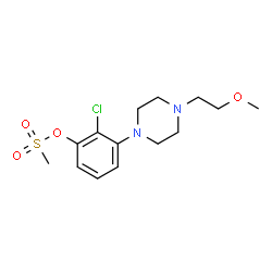 2-CHLORO-3-[4-(2-METHOXYETHYL)PIPERAZIN-1-YL]PHENYL METHANESULFONATE结构式