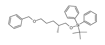 [(2R)-5-(benzyloxy)-2-methylpentyl]oxy(tert-butyl)diphenylsilane结构式