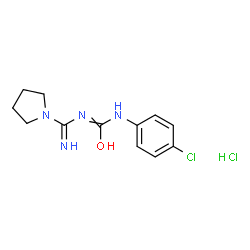 1-(4-CHLORO-PHENYL)-3-(IMINO-PYRROLIDIN-1-YL-METHYL)-UREA HYDROCHLORIDE结构式