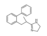2-[(2S)-1-(2-phenylphenyl)propan-2-yl]-4,5-dihydro-1H-imidazole结构式