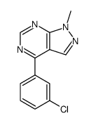 1-methyl-4-(m-chlorophenyl)pyrazolo(3,4-d)pyrimidine Structure