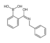 B-[2-[[(苯基甲基)氨基]羰基]苯基]硼酸结构式