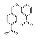 4-[(3-nitrophenoxy)methyl]benzoic acid结构式