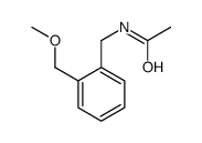 N-[[2-(methoxymethyl)phenyl]methyl]acetamide结构式
