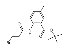 tert-butyl 2-(3-bromopropanamido)-5-methylbenzoate Structure