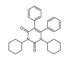 1,3-dicyclohexyl-5,6-diphenylpyrimidine-2,4-dione Structure