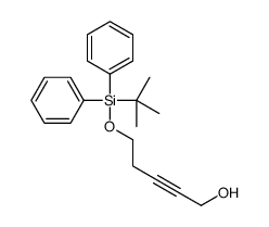 5-[tert-butyl(diphenyl)silyl]oxypent-2-yn-1-ol结构式