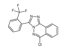 6-chloro-3-[2-(trifluoromethyl)phenyl]-[1,2,4]triazolo[3,4-a]phthalazine结构式