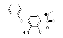3-amino-2-chloro-N-methyl-4-phenoxybenzenesulfonamide Structure