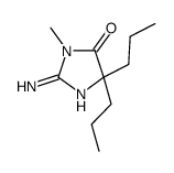 2-Amino-3-methyl-5,5-dipropyl-3,5-dihydro-4H-imidazol-4-one Structure