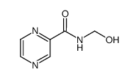 Pyrazinecarboxamide, N-(hydroxymethyl)- (7CI,9CI) structure