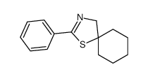 2-phenyl-1-thia-3-azaspiro[4.5]dec-2-ene结构式