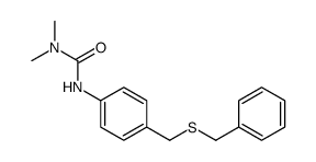 3-[4-(benzylsulfanylmethyl)phenyl]-1,1-dimethylurea Structure
