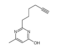 2-hex-5-ynyl-6-methyl-1H-pyrimidin-4-one Structure