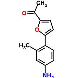 1-[5-(4-AMINO-2-METHYL-PHENYL)-FURAN-2-YL]-ETHANONE结构式