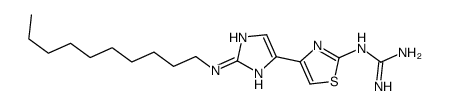 2-[4-[2-(decylamino)-1H-imidazol-5-yl]-1,3-thiazol-2-yl]guanidine Structure