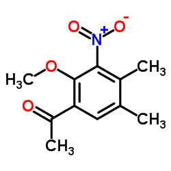 1-(2-Methoxy-4,5-dimethyl-3-nitrophenyl)ethanone Structure