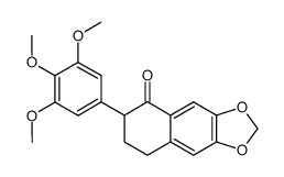 6,7-methylenedioxy-2-(3,4,5-trimethoxyphenyl)-3,4-dihydronaphthalen-1(2H)-one结构式