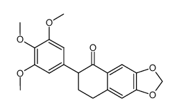 6,7-methylenedioxy-2-(3,4,5-trimethoxyphenyl)-3,4-dihydronaphthalen-1(2H)-one Structure