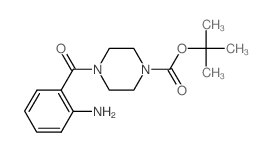 tert-butyl 4-(2-aminobenzoyl)piperazine-1-carboxylate structure