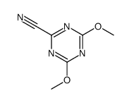 4,6-dimethoxy-1,3,5-triazine-2-carbonitrile结构式