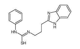 1-[3-(1H-benzimidazol-2-yl)propyl]-3-phenylthiourea结构式