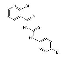 1-(2-chloronicotinoyl)-3-(4-bromophenyl)thiourea Structure