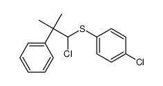 1-chloro-4-(1-chloro-2-methyl-2-phenylpropyl)sulfanylbenzene结构式