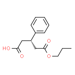 Pentanedioic acid, 3-phenyl-, monopropyl ester, (3S)- (9CI) Structure
