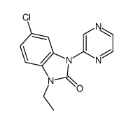 5-chloro-1-ethyl-3-pyrazin-2-ylbenzimidazol-2-one Structure