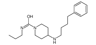 4-(4-phenylbutylamino)-N-propylpiperidine-1-carboxamide结构式