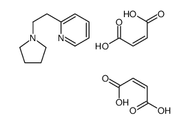 but-2-enedioic acid,2-(2-pyrrolidin-1-ylethyl)pyridine结构式
