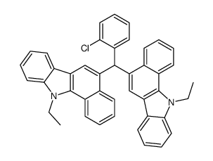 5-[(2-chlorophenyl)-(11-ethylbenzo[a]carbazol-5-yl)methyl]-11-ethylbenzo[a]carbazole Structure