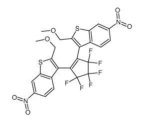 1,2-bis(6-nitro-2-methoxymethylbenzo[b]thiophen-3-yl)-3,3,4,4,5,5-hexafluoro-1-cyclopentene Structure