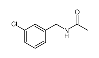 ACETAMIDE, N-[(3-CHLOROPHENYL)METHYL]- structure