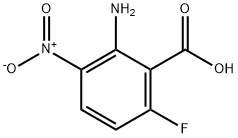 2-Amino-6-fluoro-3-nitro-benzoic acid结构式