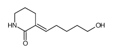 (E)-3-(5-hydroxypentylidene)piperidin-2-one结构式