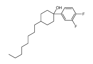 1-(3,4-difluorophenyl)-4-octylcyclohexan-1-ol结构式