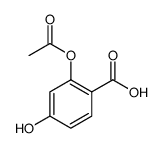 Benzoic acid, 2-(acetyloxy)-4-hydroxy结构式